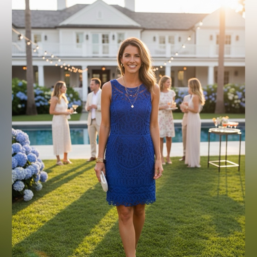 Lilly Pulitzer Lace Blue Dress